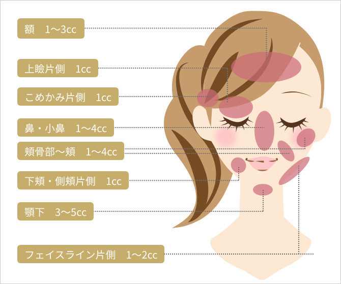 施術部位一覧図