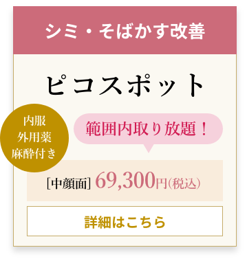 シミ・そばかす改善​ ピコスポット​