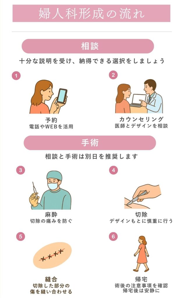 婦人科形成の流れ