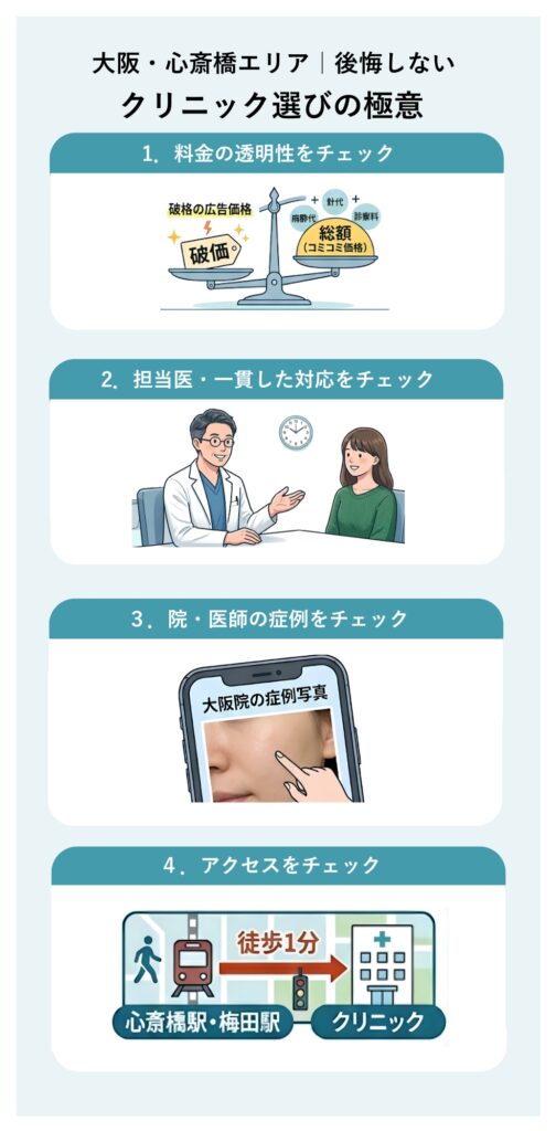 大阪エリア・心斎橋エリア｜クリニック選びの極意