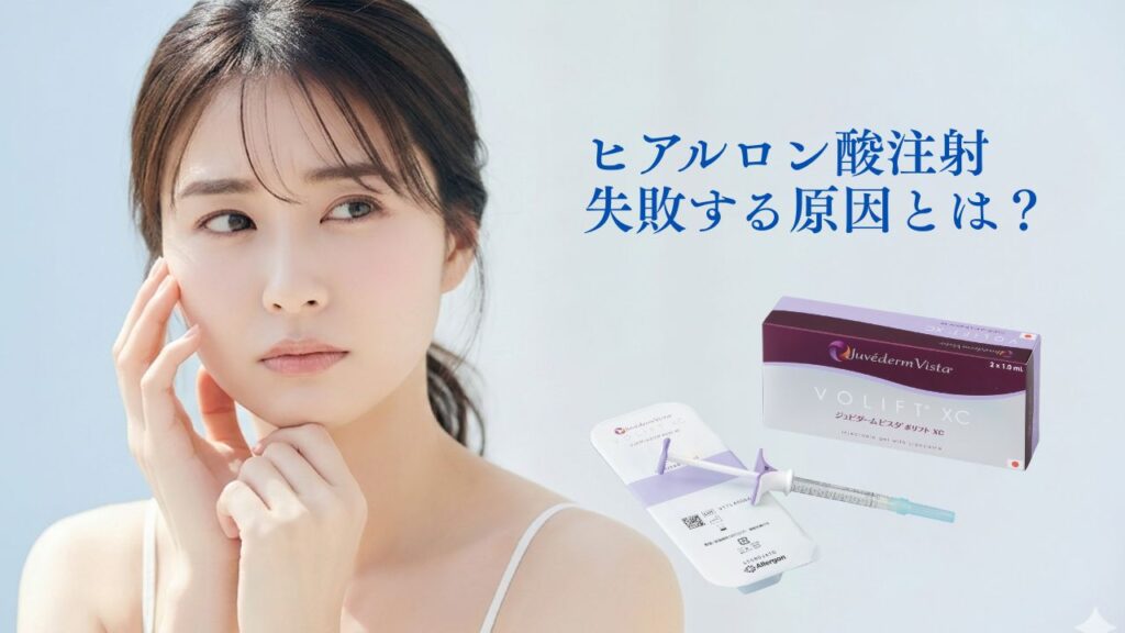 ヒアルロン酸注射で失敗する原因とは?