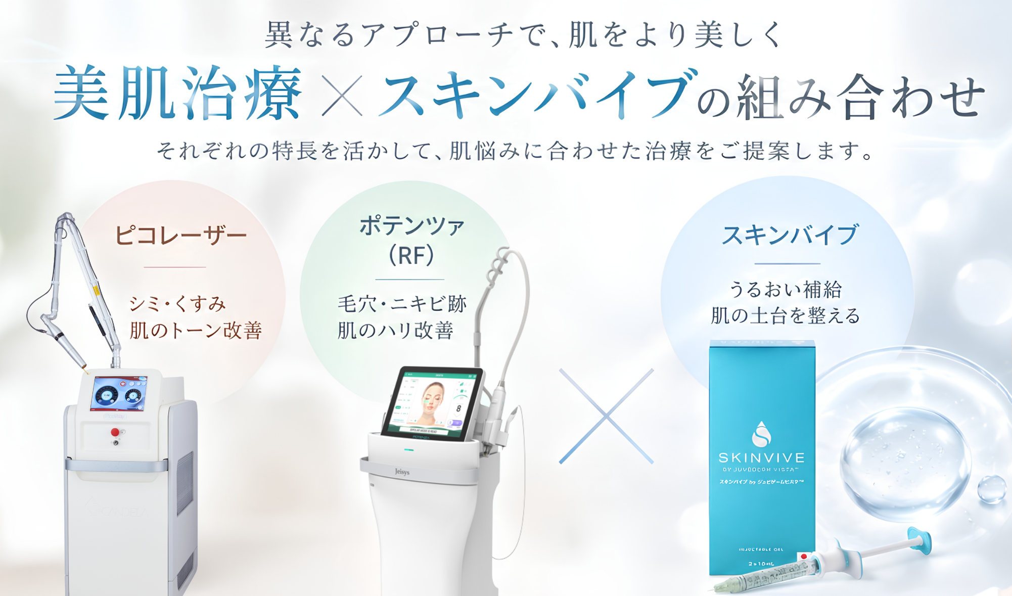美肌治療×スキンバイブの組み合わせ