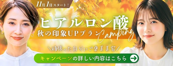 11/14は「いい歳の日」｜頑張った自分に「ヒアルロン酸」で自然な印象アップ♪