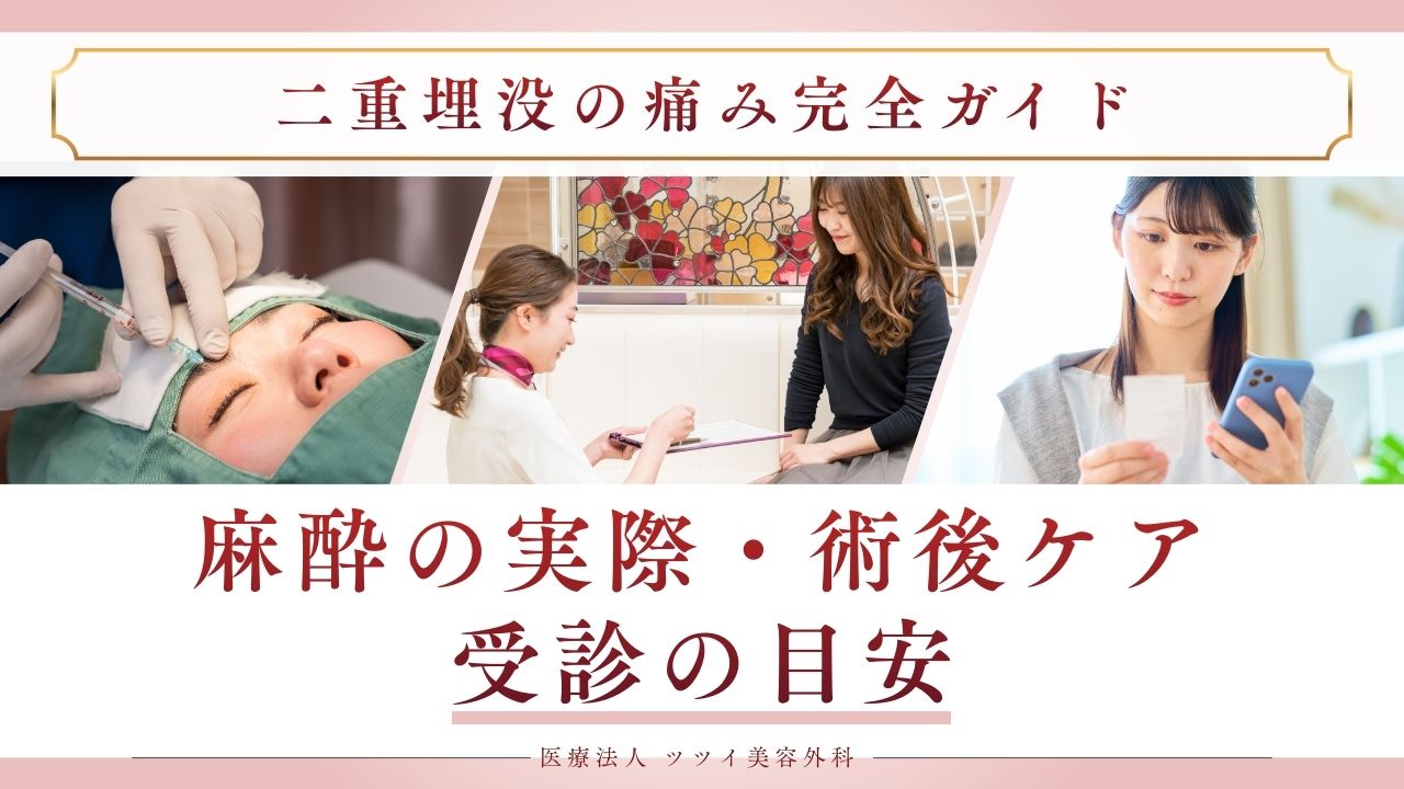 二重埋没　麻酔　術後ケア　受診の目安